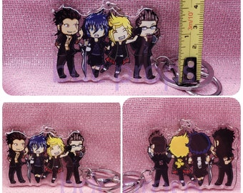 Final Fantasy 15 Keychain: Noctis, Gladiolus, Prompto, Ignis