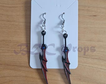 Riku Keyblade Earrings Soul eater Kingdom Hearts Cosplay Necklace Jewellery HANDMADE