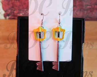 Keyblade Earrings Kingdom Key Cosplay Necklace KH Jewelry Sora HANDMADE