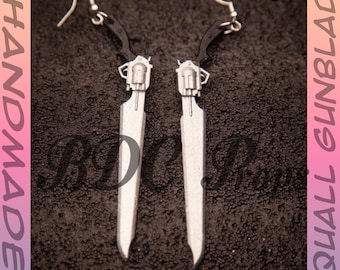 Gunblade Earrings Squall Earrings or Necklace Squall Gunblade Earrings HANDMADE Final Fantasy 8