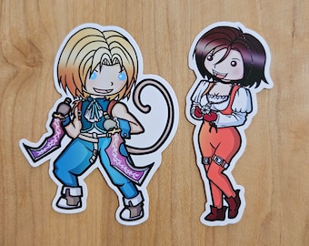 Zidane Garnet | Final Fantasy 9 ffix | Vinyl Stickers WATERPROOF