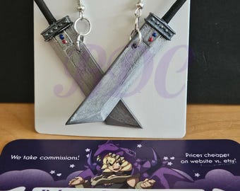 プレミアム ファイナルファンタジーVII クラウド イヤリング シルバー