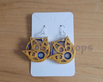Yuna Final Fantasy 10 Earrings Cosplay Necklace FFX Staff Jewelry HANDMADE
