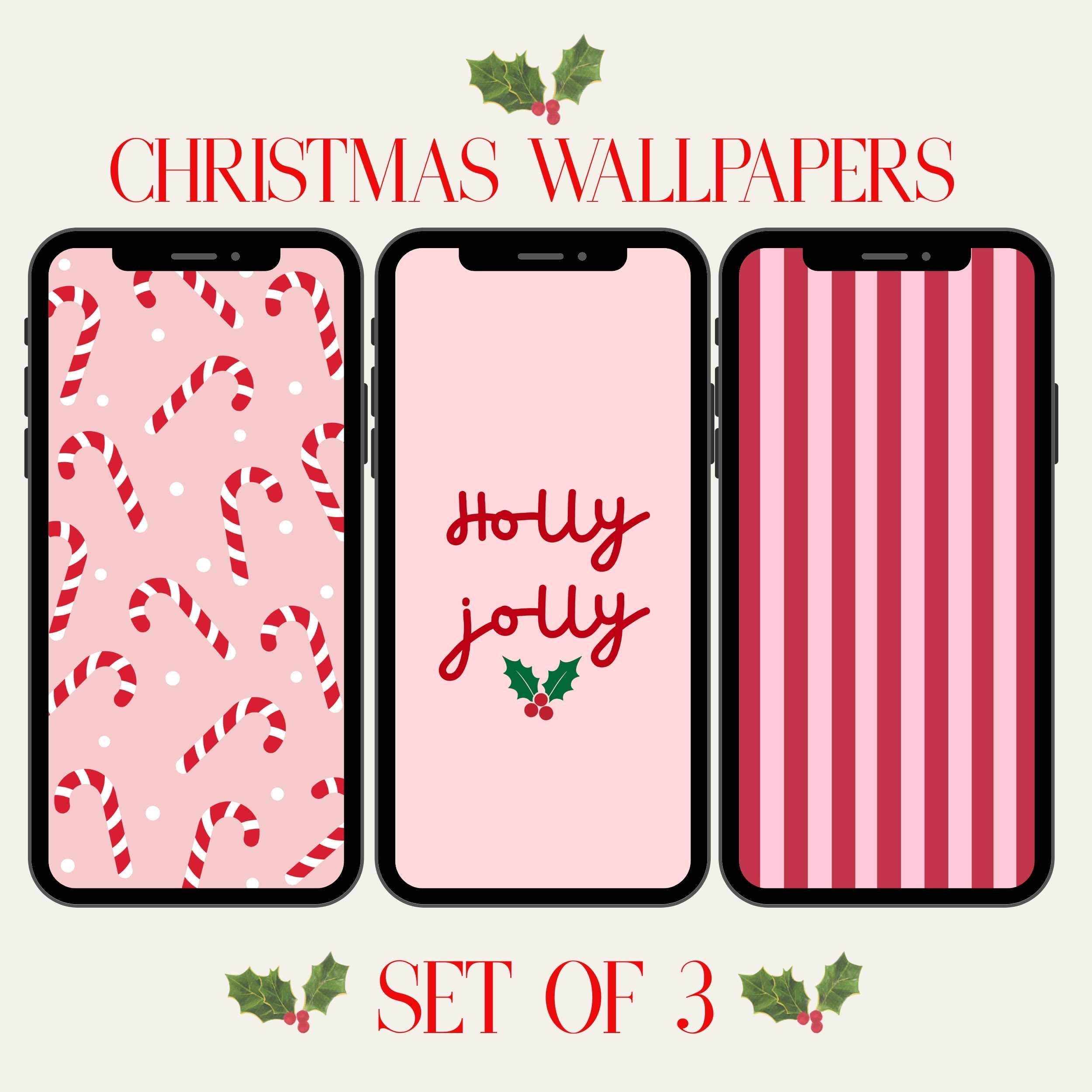 Aesthetic christmas backgrounds for iPhone - Etsy België, image size:2500x2500