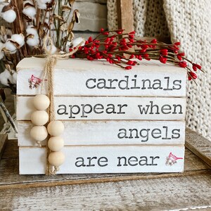 Stamped Books, Books With Names, Cardinal Gifts, Cardinal Memorial Gift, Cardinals Appear When Angels Are Near, Memorial Gift, Cardinals