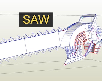 Säge zum Zusammenbau eines Helmes aus KARTON oder EVA FOAM