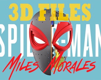 PROJECT MILES MORALES PS5 mask with four lenses for 3D printing