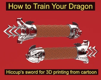 Hiccup's Sword 3D Print Files, How to Train Your Dragon (STL)