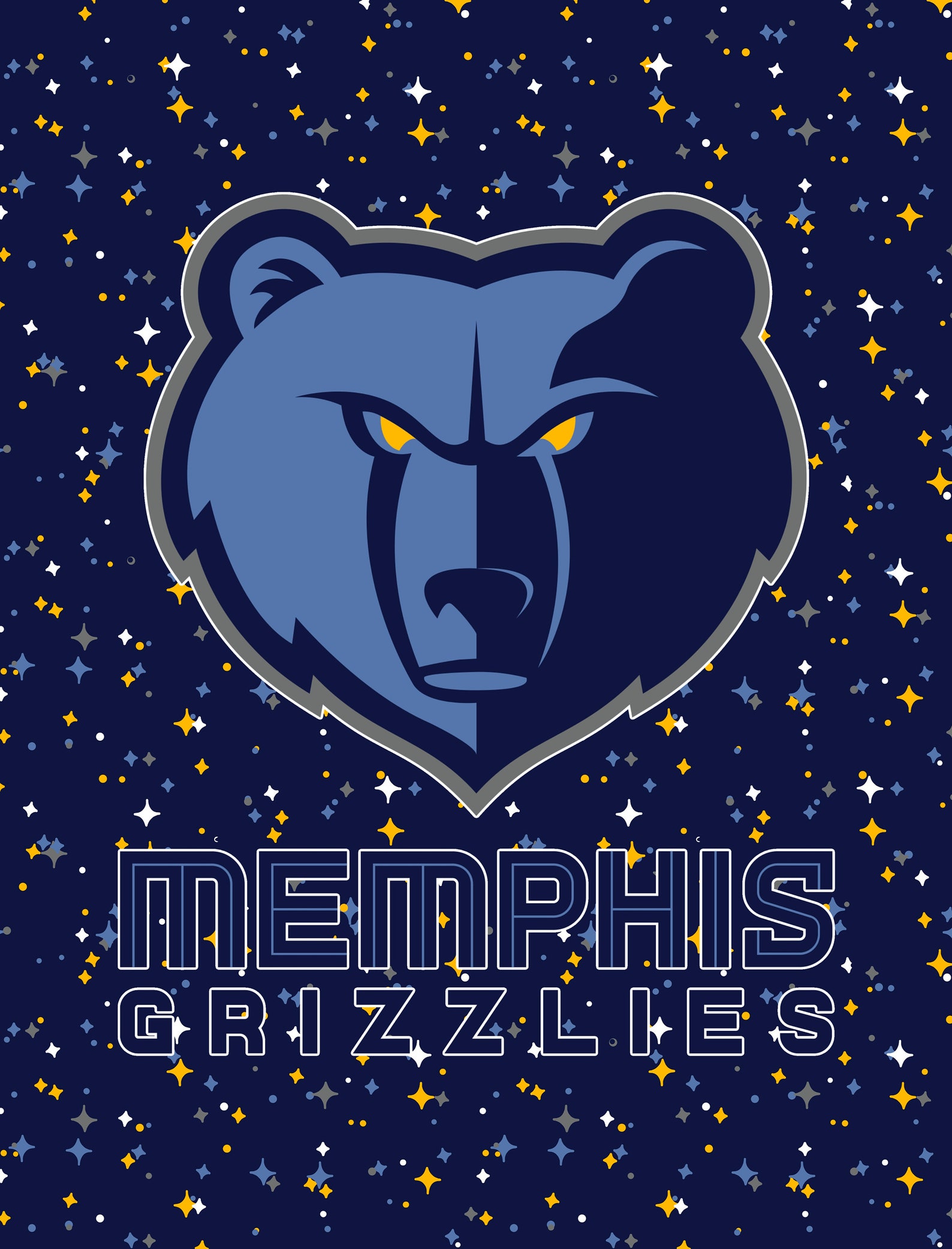 Memphis Grizzlies Poster JPG PDF Digital Download | Etsy