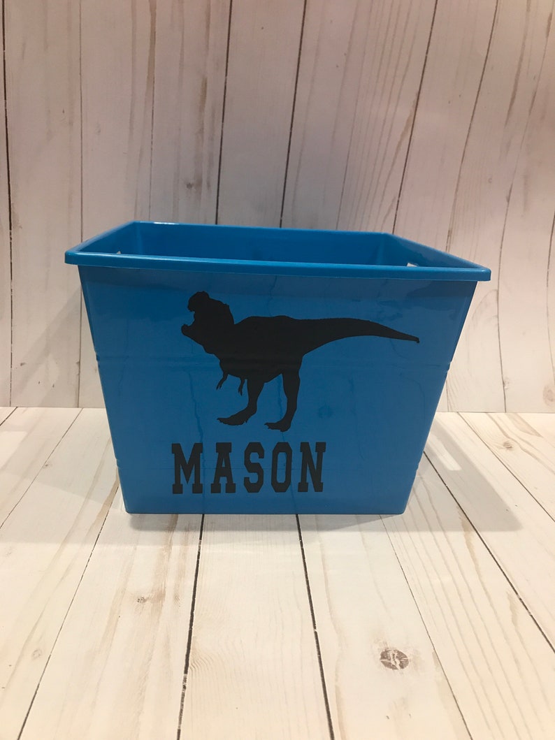 dinosaur toy basket