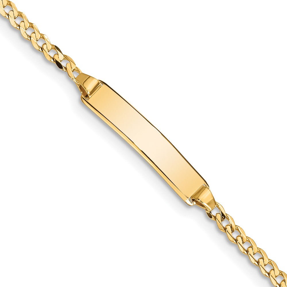 Curb link on sale id bracelet