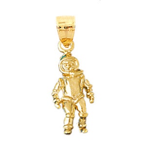 14K Gold Astronaut Charm