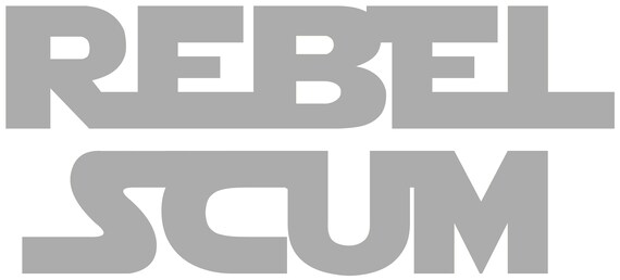 4 inch Sticker Star Wars Rebel Scum Logo 4 inch Sticker Star Wars Rebel Scum Logo