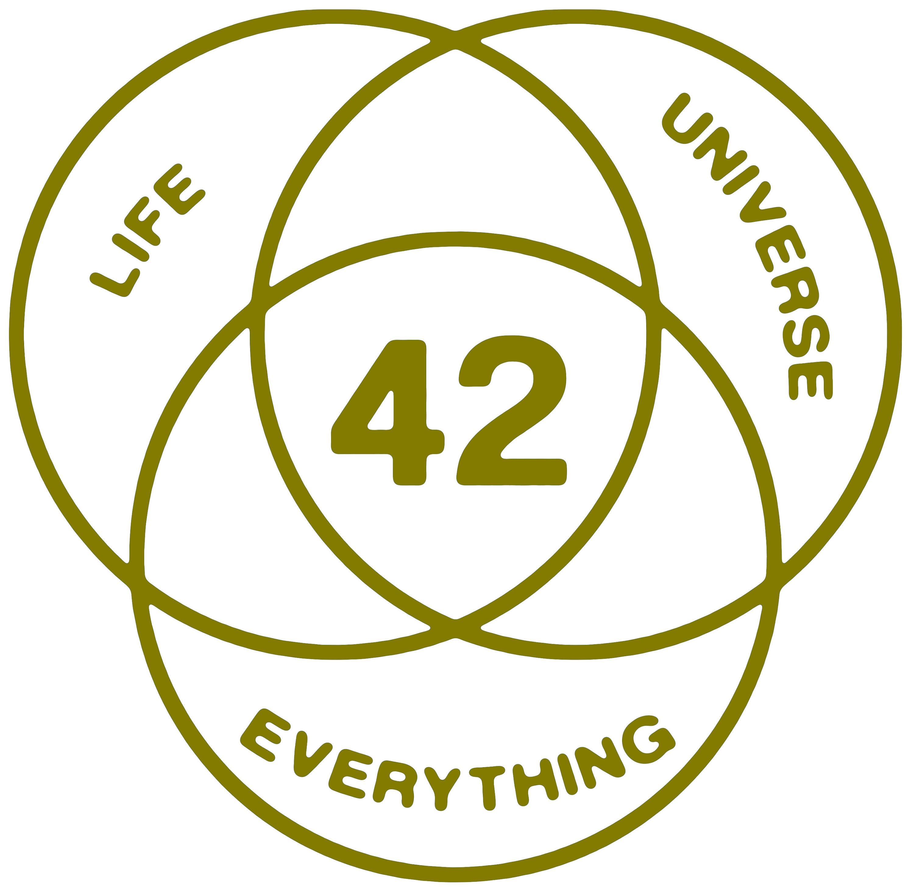Life The Universe And Everything 42 The Hitchhikers Guide Etsy