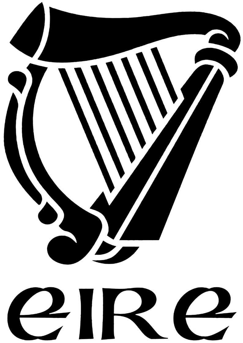 Ireland Harp Eire Vinyl Decal Car Truck Laptop PC Sticker Etsy