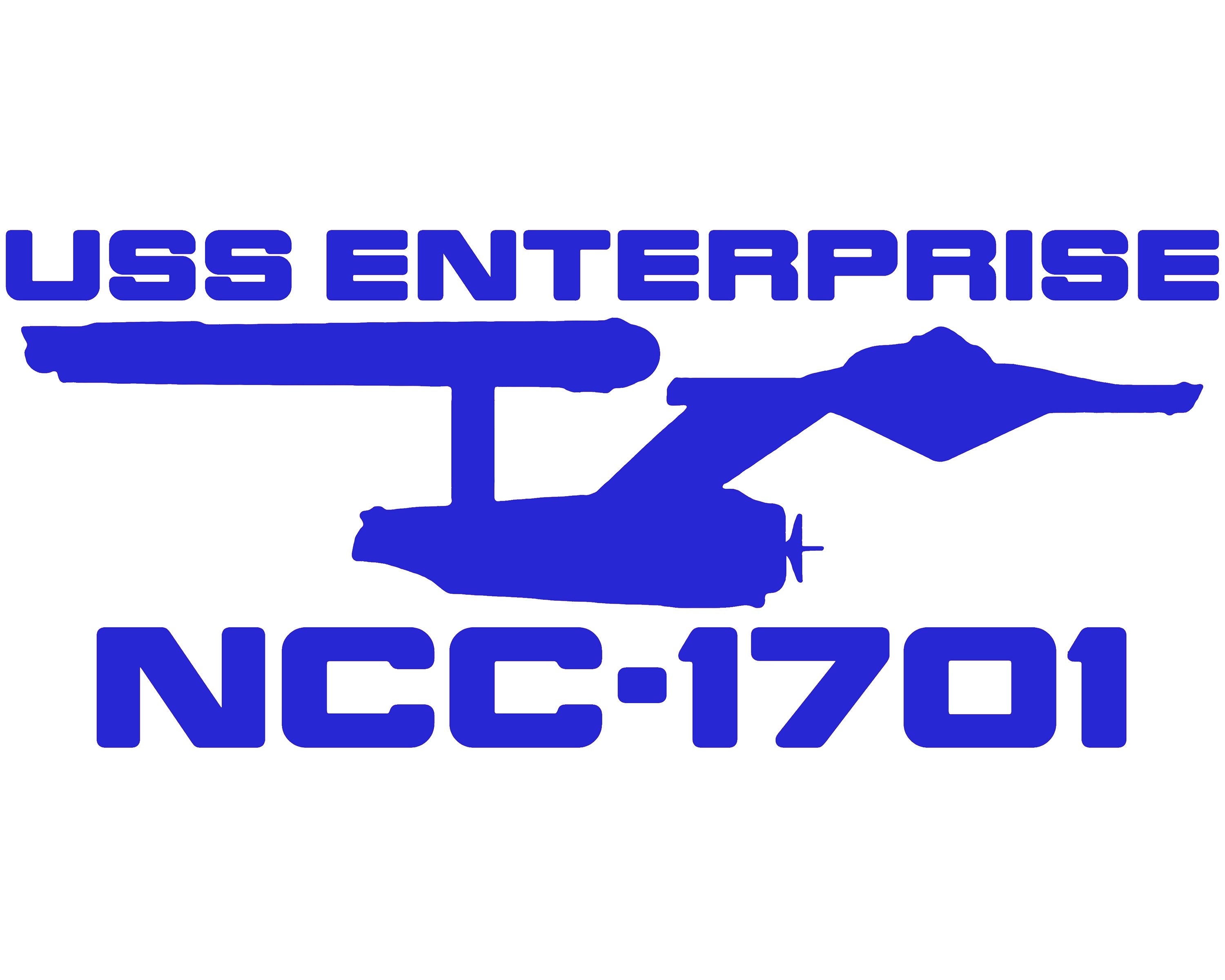 Home Décor Star Trek NCC1701 Enterprise Starship Vinyl Decal Truck Car