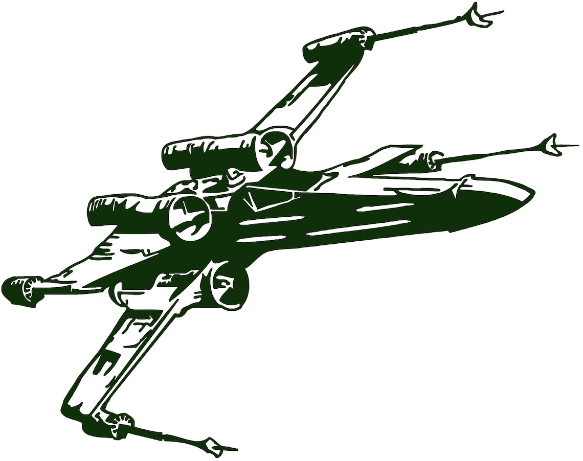 XWing Fighter 01 X Wing Star Wars Vinyl Decal Laptop Etsy