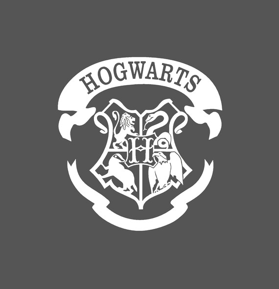 Hogwarts Harry Potter Emblem Crest Vinyl Decal Sticker Window Glass Laptop