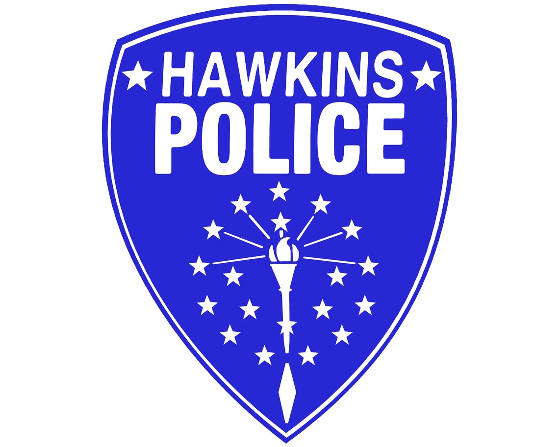 Hawkins Police Badge Stranger Inspired Vinyl Decal Car | Etsy