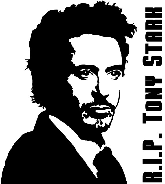 Iron Man Avengers R I P Tony Stark Vinyl Decal Car Etsy