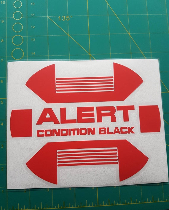 STAR TREK DISCOVERY LOGO 3X 6cm black Vinyl Sticker set for Phone or Laptop