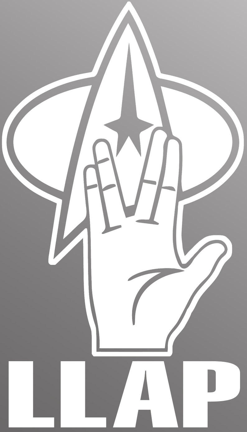 Spock Live Long And Prosper Star Trek Vinyl Decal | Etsy