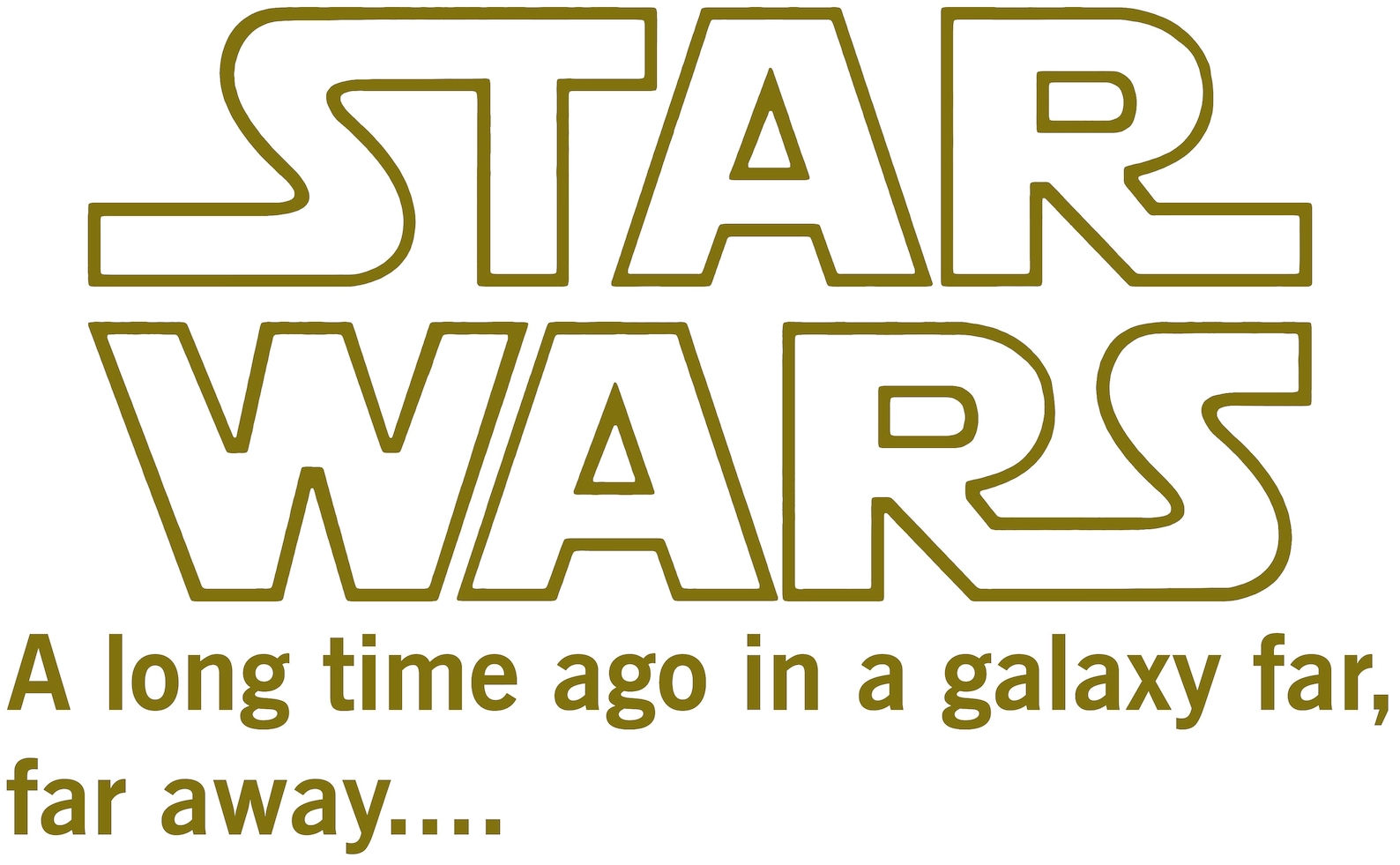A Long Time Ago In A Galaxy Far Far Away Star Wars Vinyl Etsy