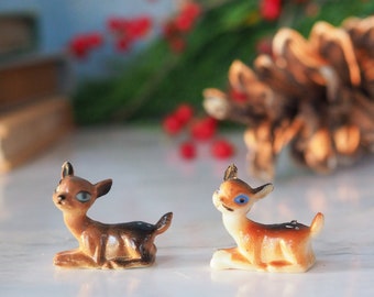 Vintage Anthropomorphic Deer Christmas Retro MCM 1940 1950 Cubist