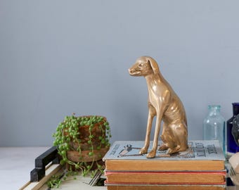 ヴィンテージ真鍮製グレイハウンド狩猟犬 - Etsy 日本