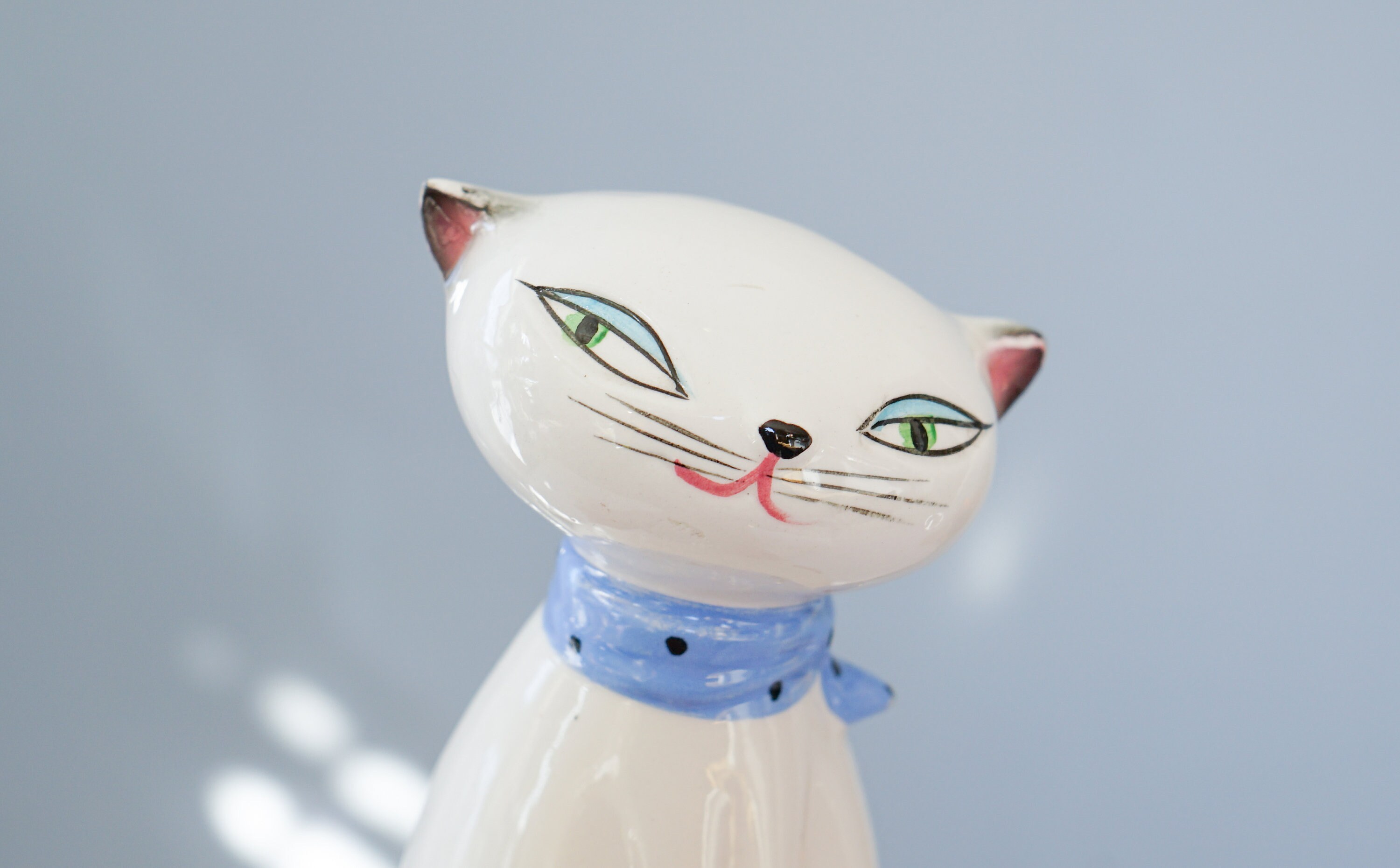 Vintage 1958 Holt Howard Cat Salt Pepper Set/ 1950s Salt Pepper
