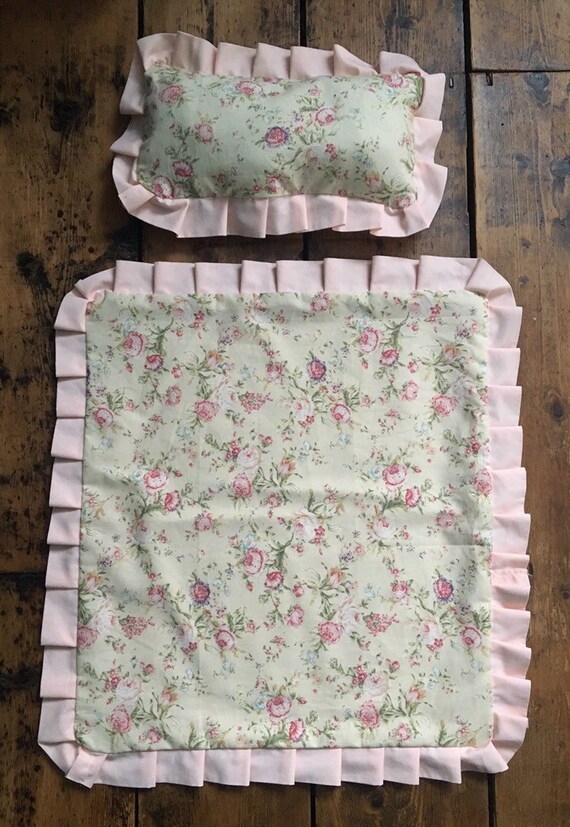 dolls pram blankets and pillows