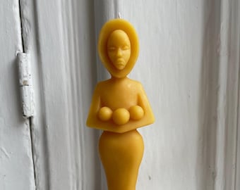 Goddess Candle Beeswax Religious Icon Orb Woman