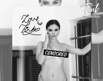 Official Tink &quot;Black and White&quot; NSFW Signed Print - Mature