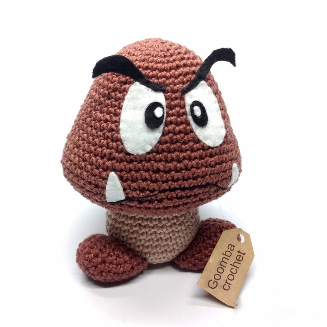 Crochet Pattern Mario Brothers Goomba PDF Amigurumi Mario - Etsy