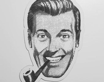 Large J. R. "Bob" Dobbs Church of the Subgenius 5" tall magnet