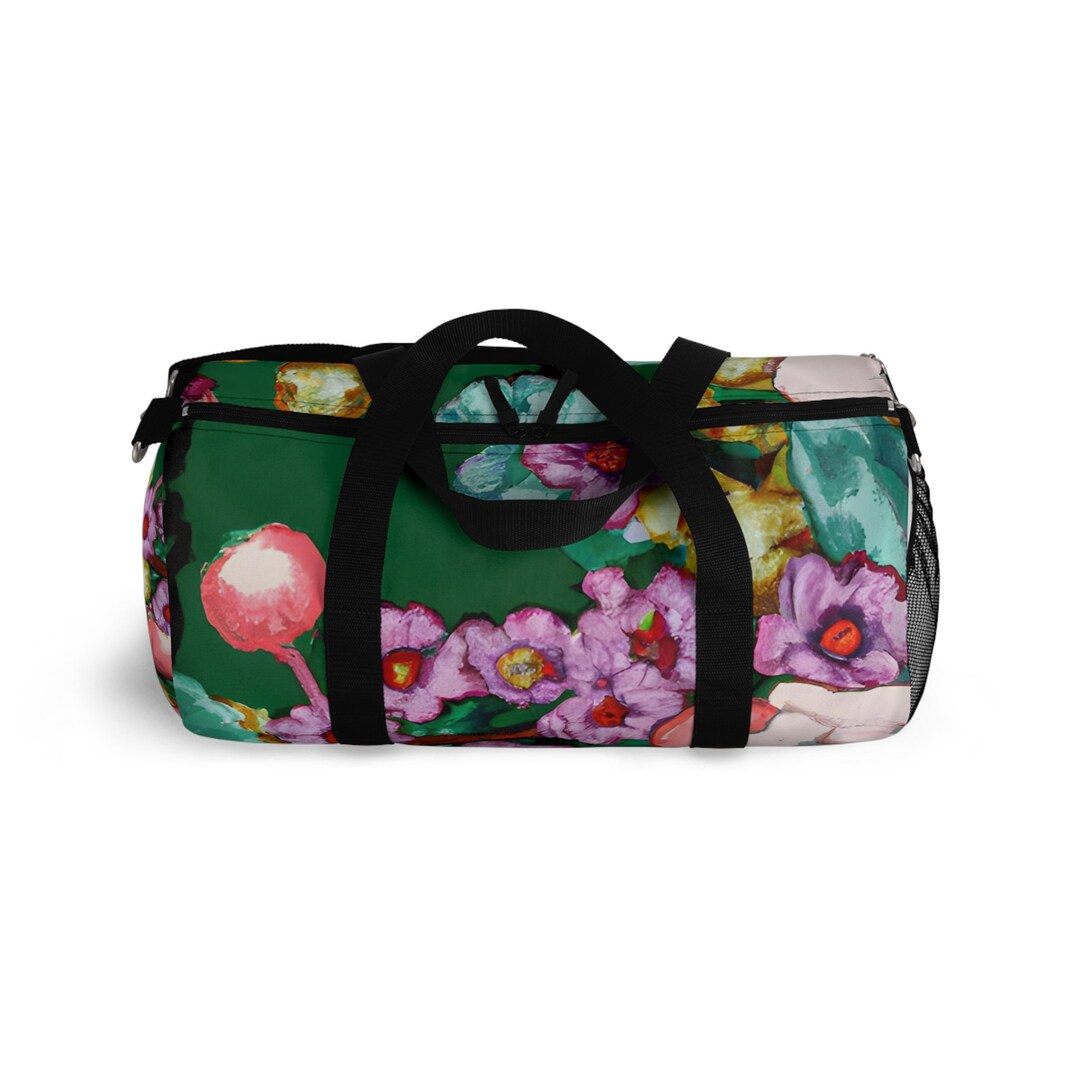 Designer Duffel Bag blooming Beauty. Alacrity Prints' Etsy