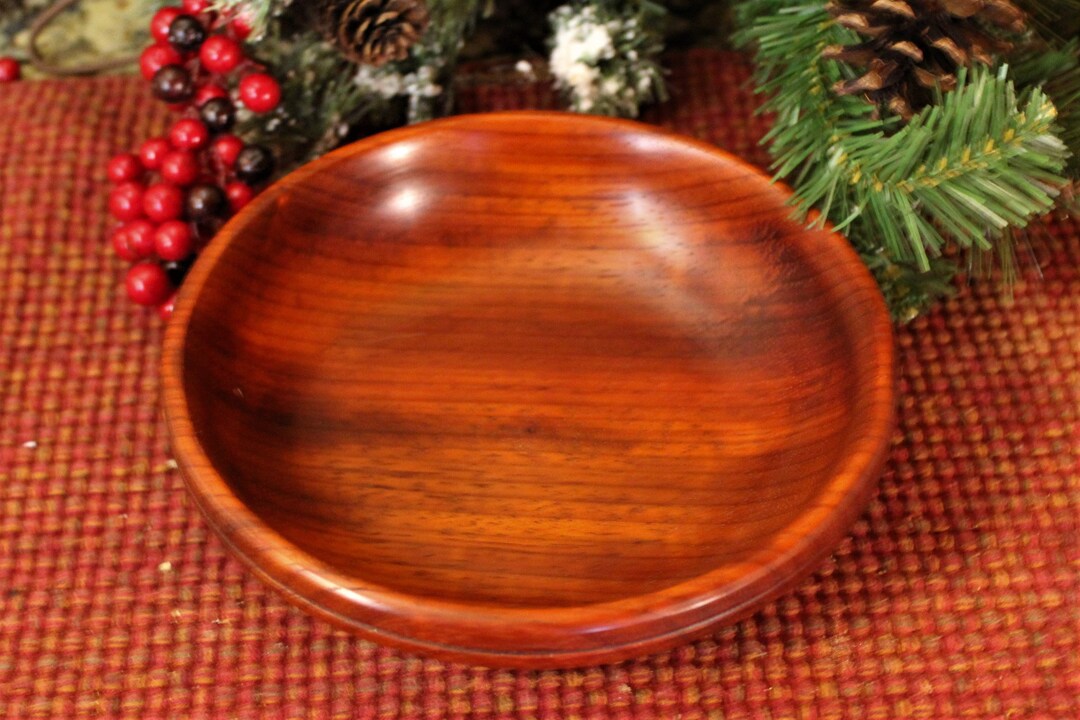 Padouk Wooden Bowl Etsy