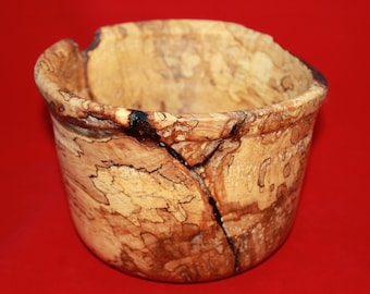 Live-edge Spalted Maple Bowl