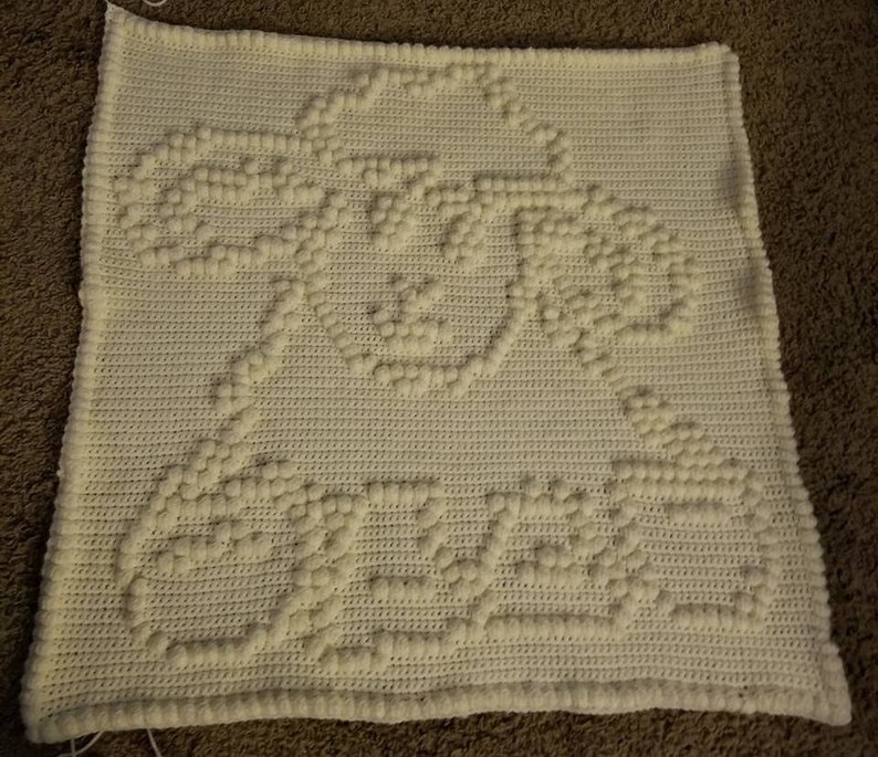Lamb Bobble Stitch Crochet Blanket Pattern (PDF Pattern) image 2