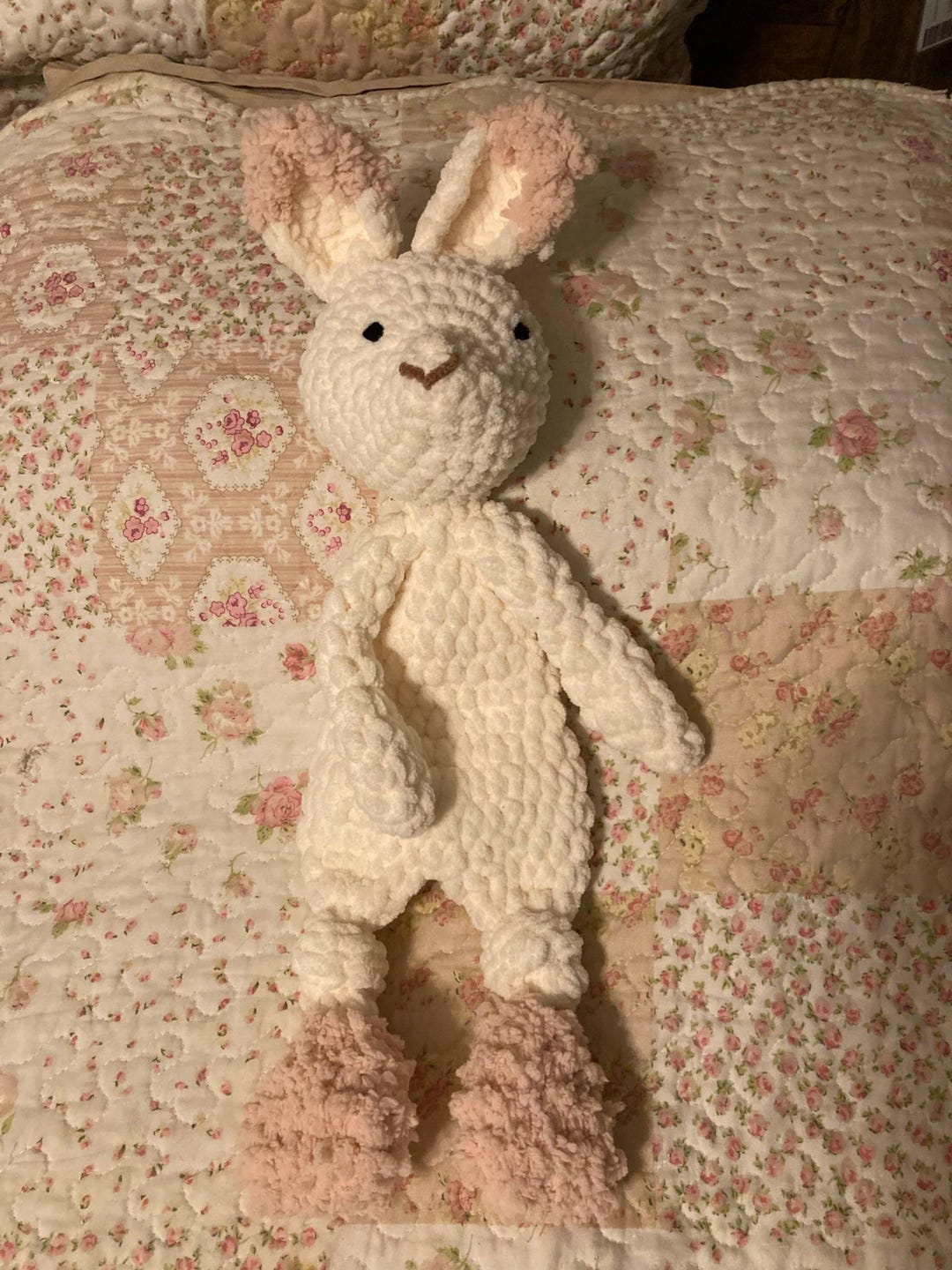 White Crocheted Bunny Rabbit - Etsy