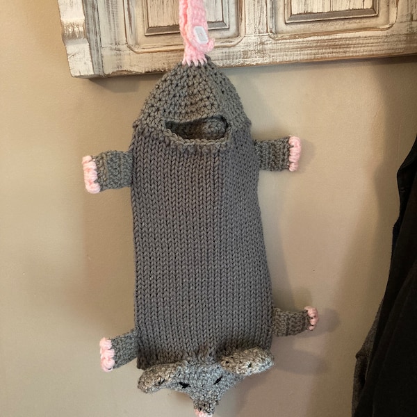 Crochet Opossum Grocery Bag Holder Etsy