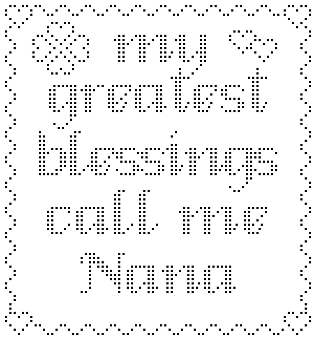 Pattern: My Greatest Blessings Call Me Nana - Etsy