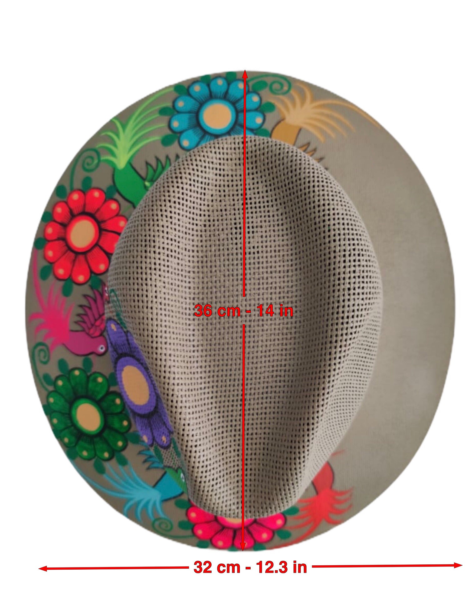 Mexican Hat. Traditional Mexican Hat. Hand Painted Fedora. | Etsy