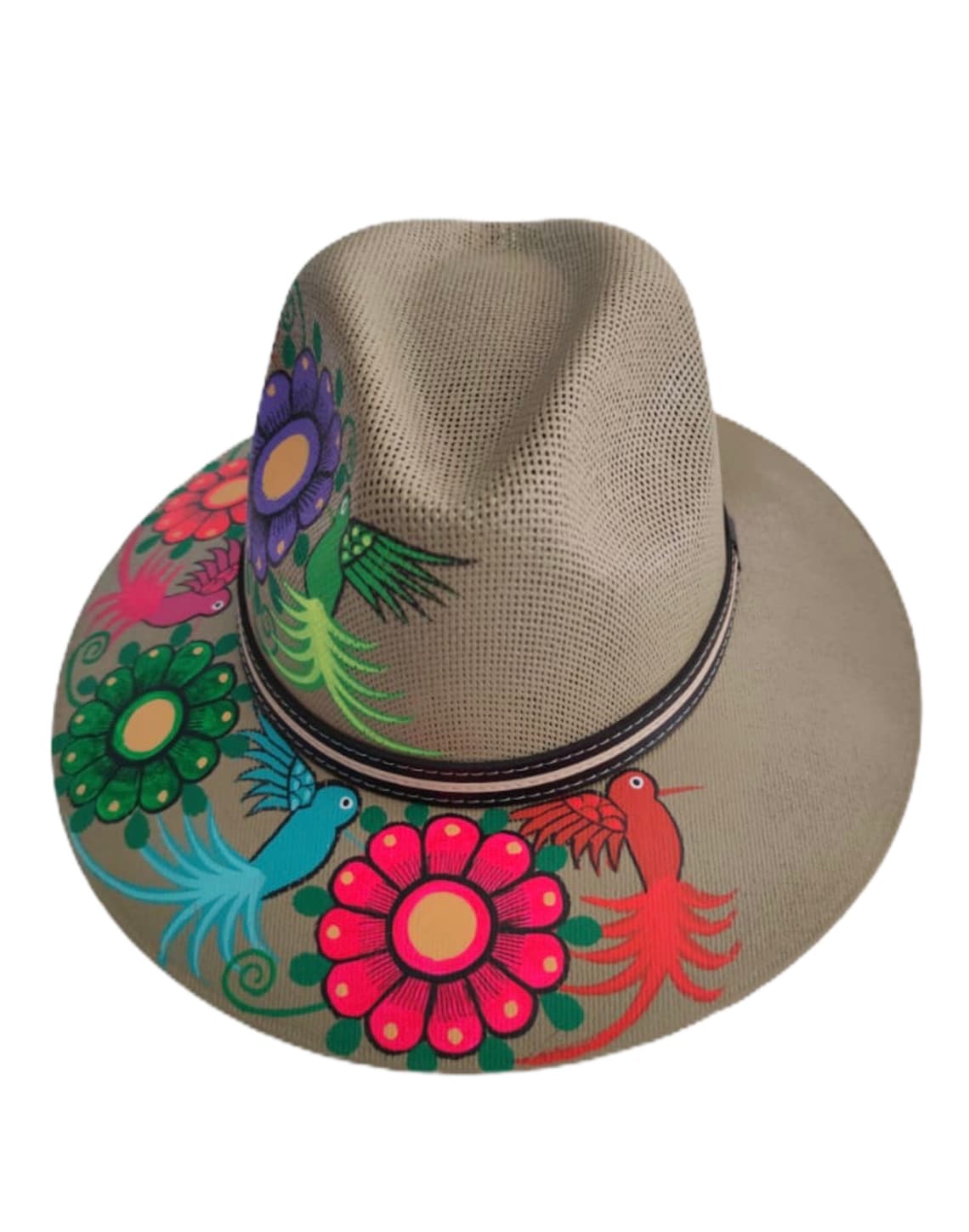 Mexican Hat. Traditional Mexican Hat. Hand Painted Fedora. Etsy