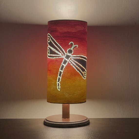 Table Lamp Desk Lamp Dragonfly Lamp Home Decoration Etsy