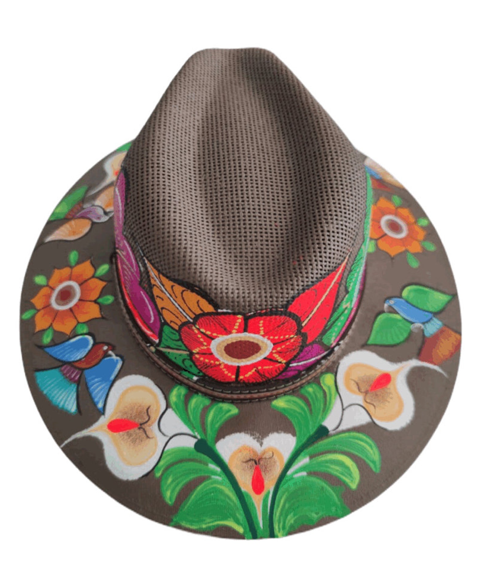 Mexican Hat. Traditional Mexican Hat. Hand Painted Fedora. | Etsy