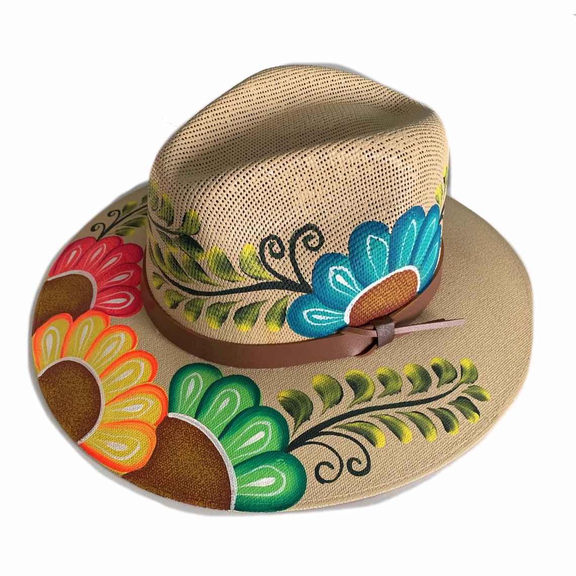 Mexican Hat. Traditional Mexican Hat. Hand Painted Fedora. - Etsy