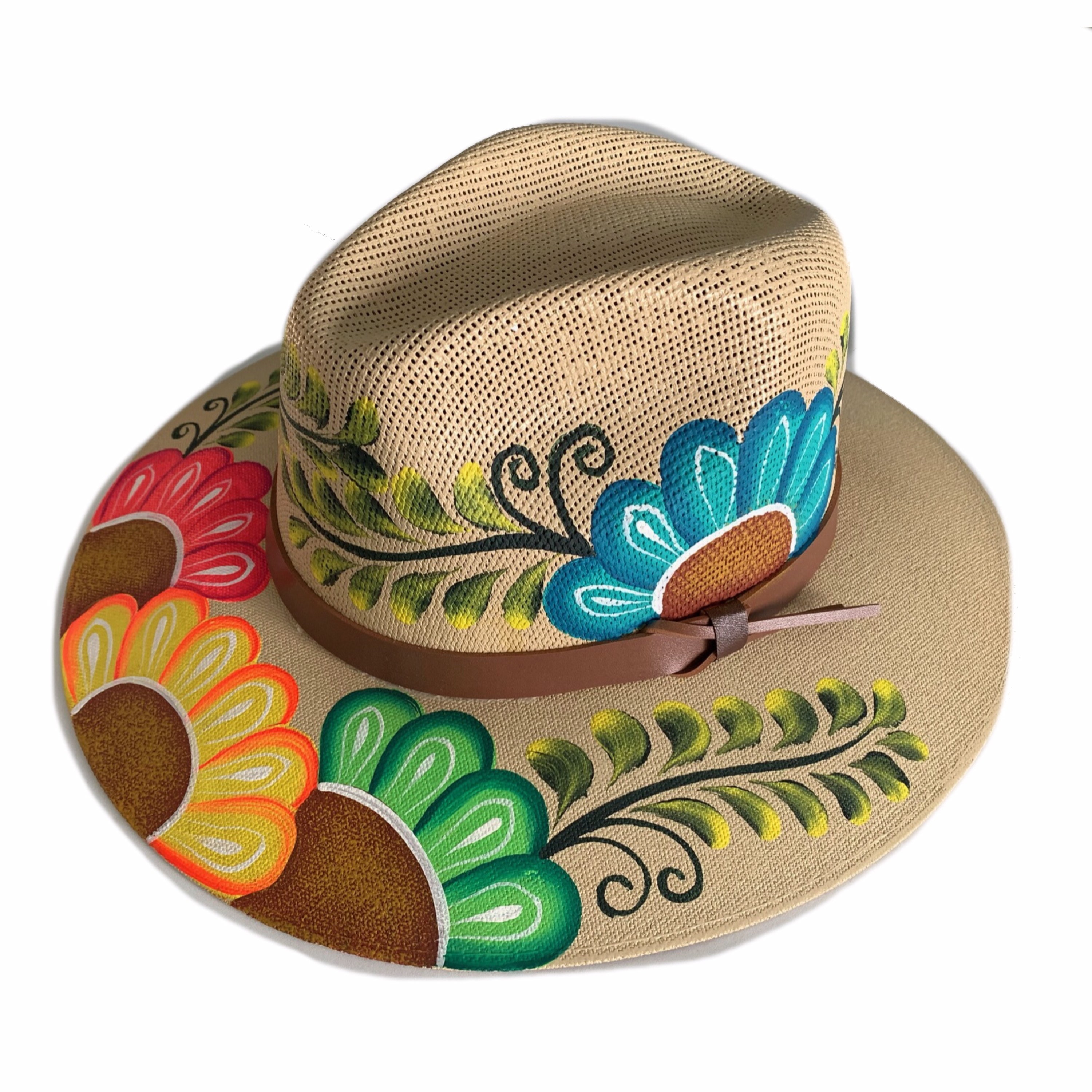 Mexican Hat. Traditional Mexican Hat. Hand Painted Fedora. Etsy