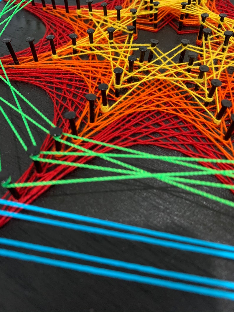 String art Eye of God Mexican folk art wall art Home Etsy