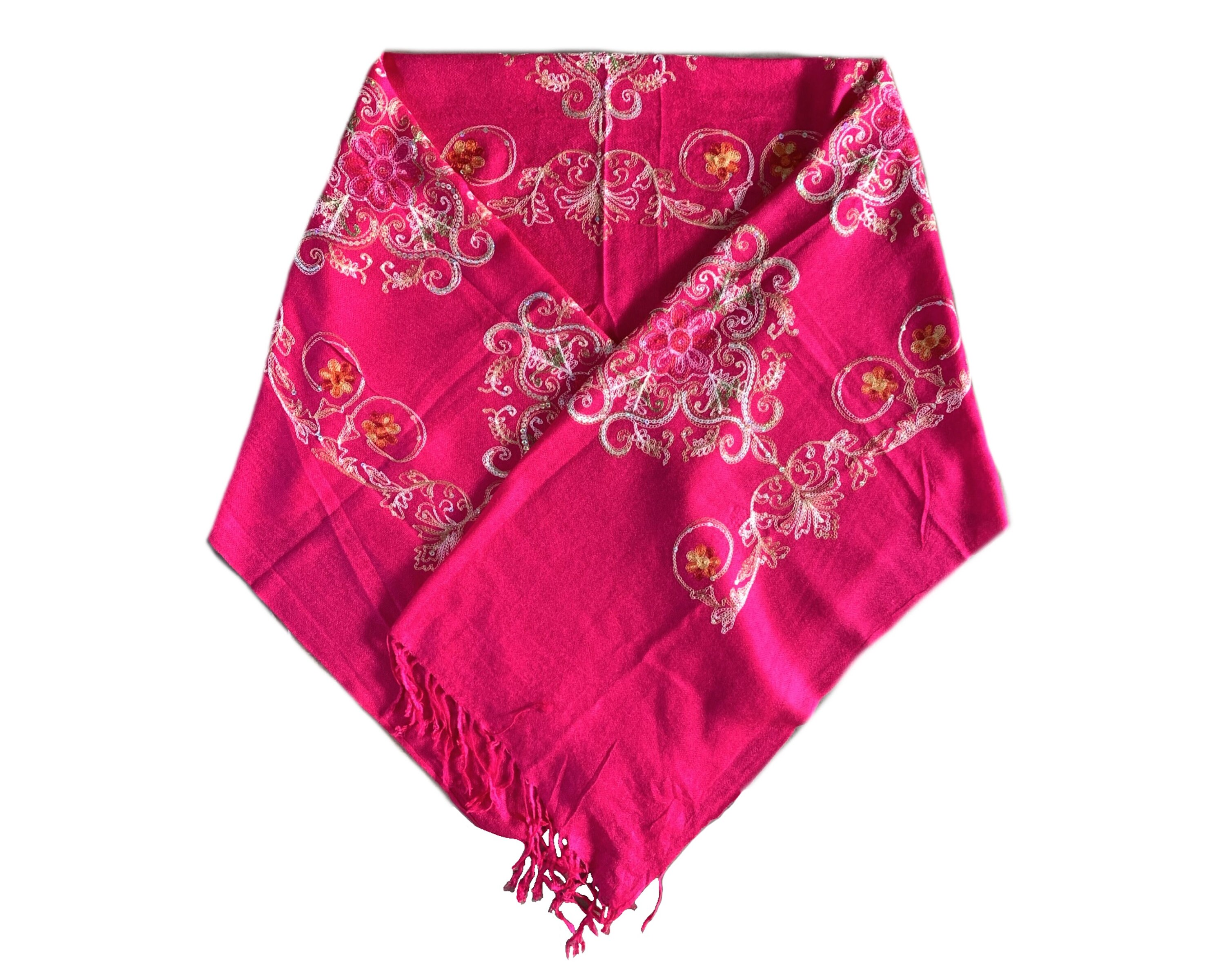 embroidered mexican shawl